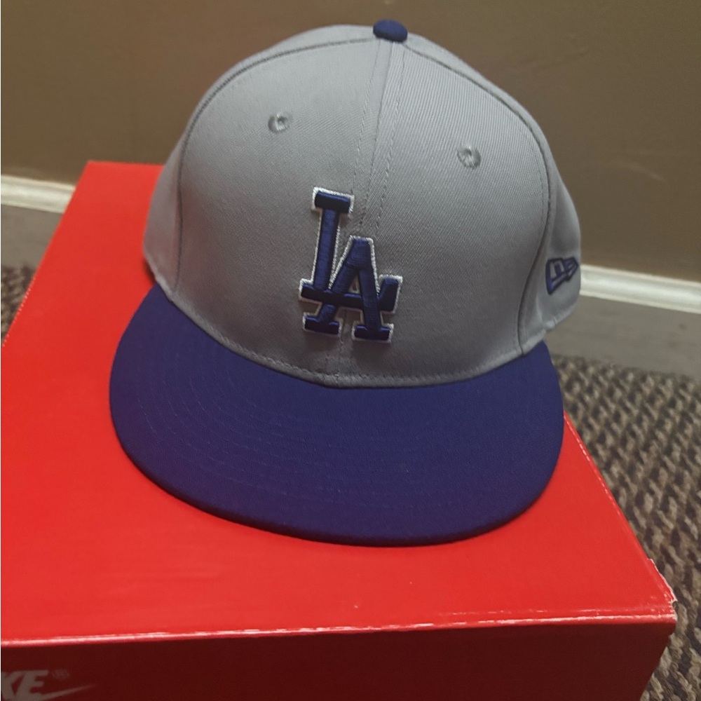 New Era Gray and Blue LA Dodgers Hat